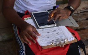 Data collection in Boa Vista, Cabo Verde. Diana Santos for MIGNEX