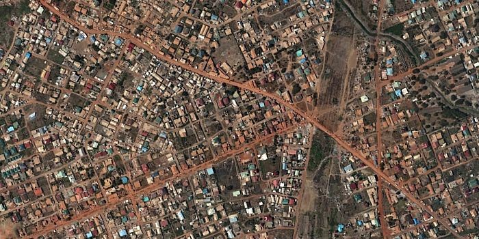 Google Earth image of Golf City, Ghana